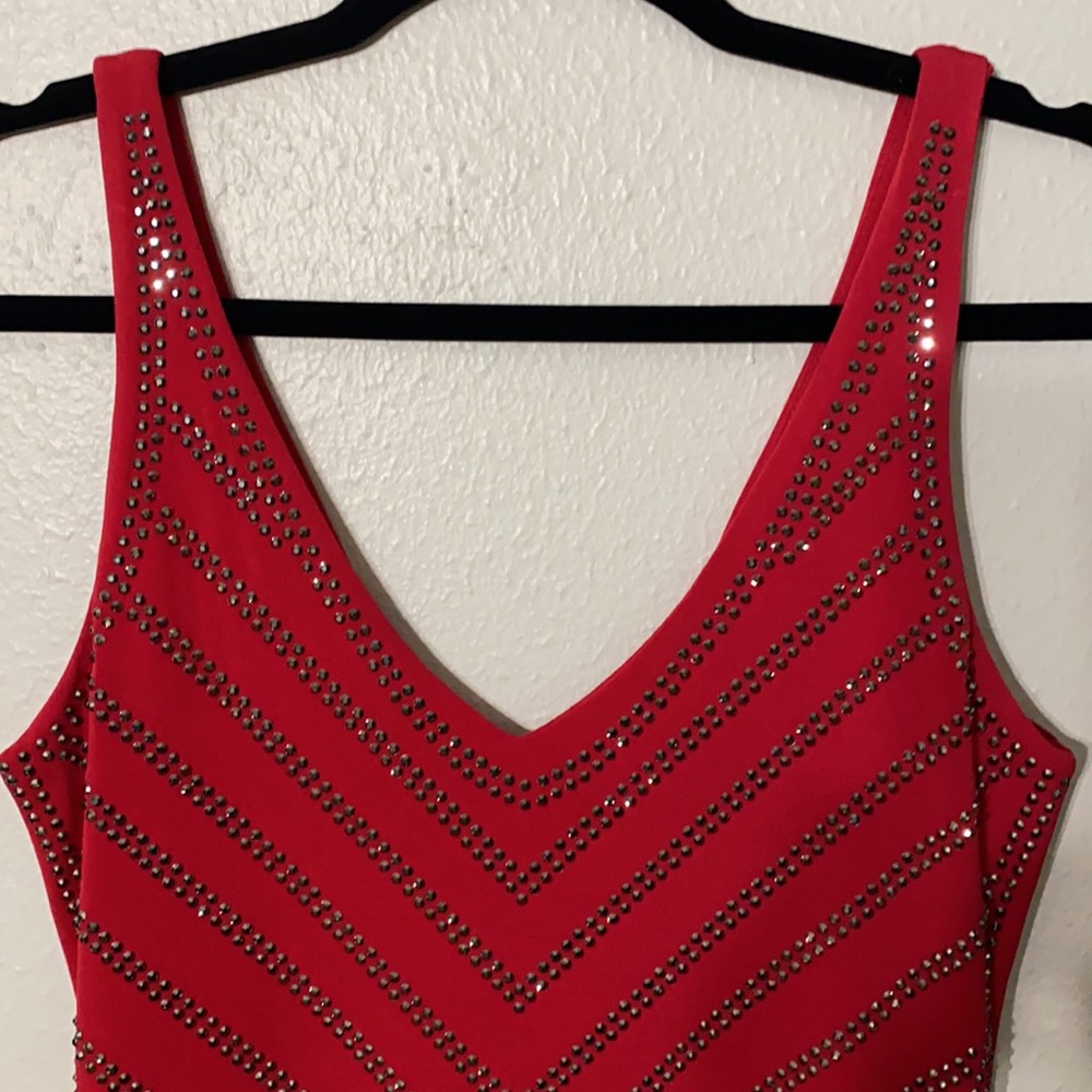 Cache red cocktail dress